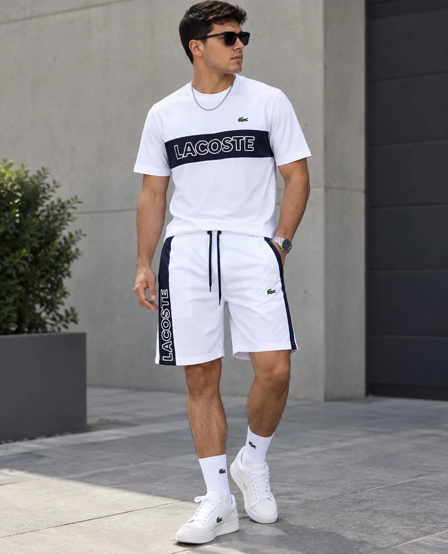 Conjunto Lacoste branco